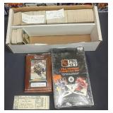 1990s shoe box hockey lot with unopened foil box