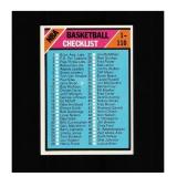 1975-76 Topps #61 Checklist: 1-110 NM MT