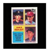 1984 Topps #4 Nolan Ryan / Steve Carlton / Gaylord