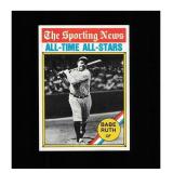 1976 Topps #345 Babe Ruth Clean Sharp Card