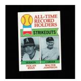 1979 Topps #417 All-Time Record Holders: Strikeout