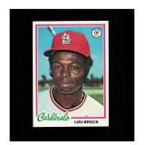 1978 Topps #170 Lou Brock Clean Sharp Card