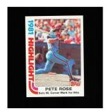 1982 Topps #4 Pete Rose NM MT