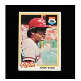 1978 Topps #700 Johnny Bench Clean Sharp Card