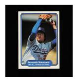 1982 Fleer #636b Fernando Valenzuela NM MT