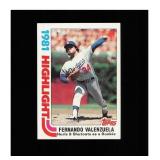 1982 Topps #6 Fernando Valenzuela NM MT