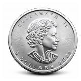 1oz Silver Canadian Maple Leaf - Any Dates