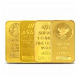 1oz Gold Bar (Sealed, Random Brand)