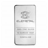 10oz Silver Bar (Elemetal) IRA+