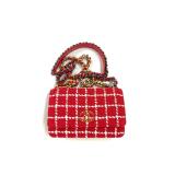 Chanel 19 Wallet On Chain, Tweed Quilted