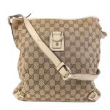 Gucci Abbey D Ring Flat Messenger, GG Canvas