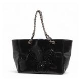 Chanel Perforated CC Logo Patent Leather Chain...