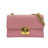 Gucci Podlock Shoulder Bag Calfskin Pink 409486