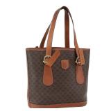 Celine Macadam Canvas Tote Bag Pvc Leather...