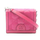Gucci Mini GG embossed Nylon w/Leather Trim...