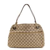 Gucci Canvas Shoulder Bag Brown Gg Canvas 121023