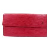 Louis Vuitton Sarah Long Wallet Epi Leather Red...