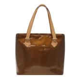 Louis Vuitton Vernis Houston Hand Bag Bronze M...