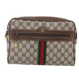 Gucci Small Ophidia Web Shoulder Bag, GG Supreme