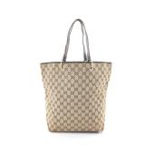 GG canvas Handbag Tote bag Canvas Leather Beige...