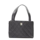 Matelasse Handbag Caviar skin Black Gold hardware