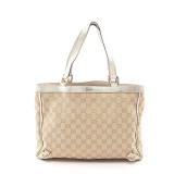 Abby GG canvas Handbag Tote bag Canvas Leather...