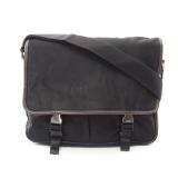 Shoulder bag Canvas Saffiano leather Black Dark...