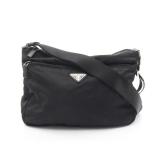 Triangle logo Shoulder bag Nylon Saffiano...
