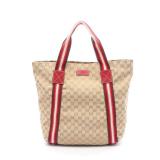 GG Crystal Handbag Tote bag Canvas Leather...