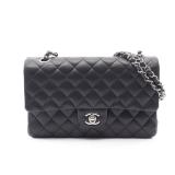 Matelasse W flap W chain shoulder bag Lambskin...