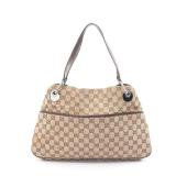 GG canvas Shoulder bag Canvas Leather Beige...
