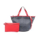 DENIM+CITY CALF 2WAY Handbag Tote bag Denim...