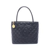 Reissue tote Handbag Tote bag Caviar skin Black...