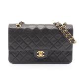 Matelasse W flap W chain shoulder bag Lambskin...