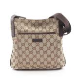 GG canvas Shoulder bag Canvas Leather Beige...