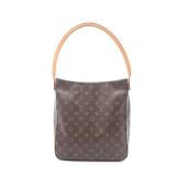 Looping GM Monogram Shoulder bag PVC Leather Brown