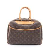 Deauville Bowling vanity Monogram Handbag PVC...
