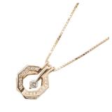 Diamond Necklace 18K Pink Gold