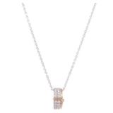 Diamond Necklace 18K White Pink Gold