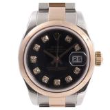 Rolex Datejust Auto SS K18PG Diamond