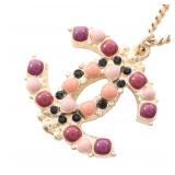 Chanel Coco Mark GP Necklace 12P