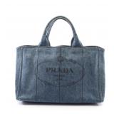 Prada Canapa Handbag Indigo