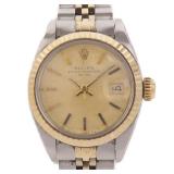 Rolex Oyster Perpetual Date Auto K18 YG SS