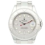 Rolex Yacht Master Auto SS Platinum Silver