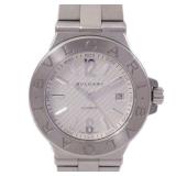 Bvlgari Diagono Date Auto SS White