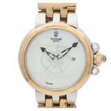 Tudor Clair De Rose Auto K18 YG SS White