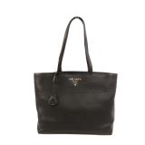 Prada Calfskin Tote Black