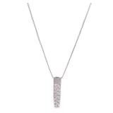 Diamond Necklace 18K White Gold