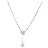 Diamond Necklace 18K White Gold