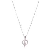 Diamond Necklace 18K White Gold